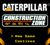 Caterpillar Construction Zone (USA) Title Screen